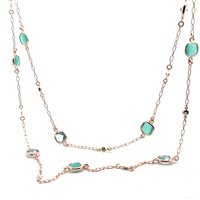 Collar Lucos Mujer in Plata Quarzo ESCO 758-VERDE - ESCO 758-VERDE